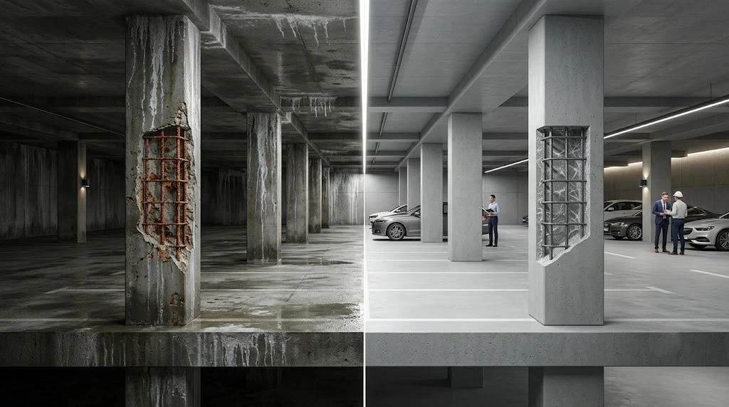 Crystalline Waterproofing – Hydronil: A Practical Long-term Concrete Protection