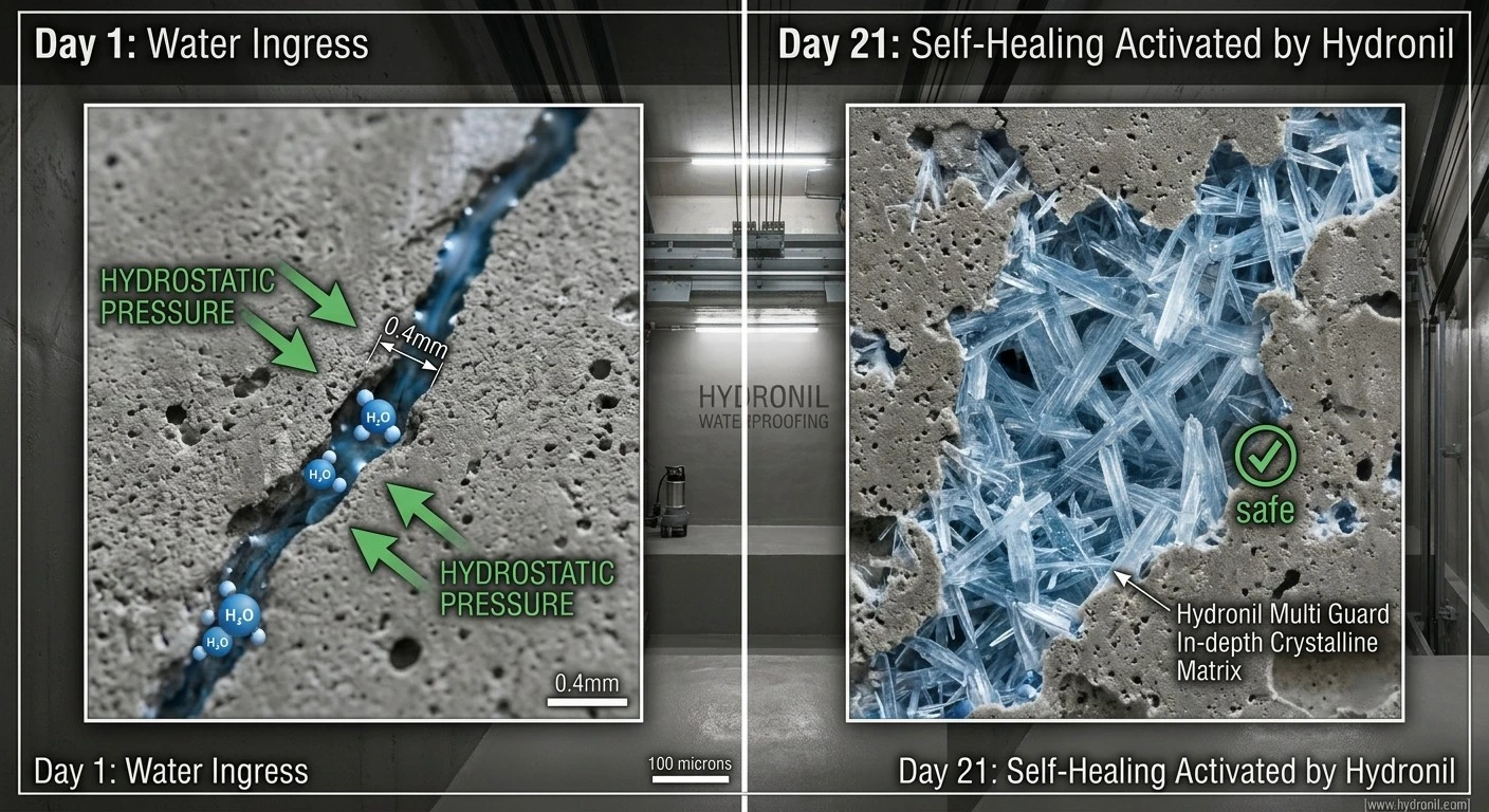 Eliminating Elevator Pit Ingress: The Technical Mechanics of Crystalline Waterproofing